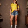 SHORT JEANS SABRINA BORDADO COPA COLEÇÃO BRASILCORE