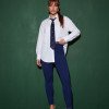 CAMISA VANESSA TRICOLINE GRAVATA COPA COLEÇÃO BRASILCORE - OFF WHITE