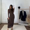 VESTIDO TAIS TULE TRANSPASSADO GLAMOROUS - MARROM