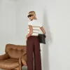 CALÇA MILENA CARGO ALFAITARIA - MARROM