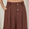 CALÇA MILENA CARGO ALFAITARIA - MARROM
