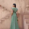 VESTIDO MÔNICA LONGO TEXTURIZADO - VERDE PISTACHE