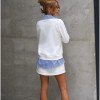 CONJUNTO MAYA CAMISA E SHORT SAIA MOLETINHO - OFF WHITE