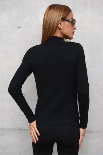 BLUSA BARILOCHE TRICÔ INTERNO FLUFFY - PRETO