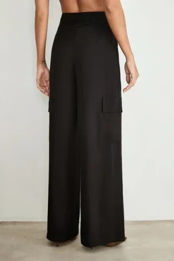 CALÇA MILENA CARGO ALFAITARIA - PRETO