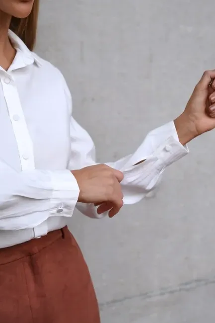 CAMISA LOS ANGELES PUNHO PREGAS - OFF WHITE