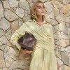 CONJUNTO JULIANE BLUSA E CALÇA LISTRADO - CAMOMILA