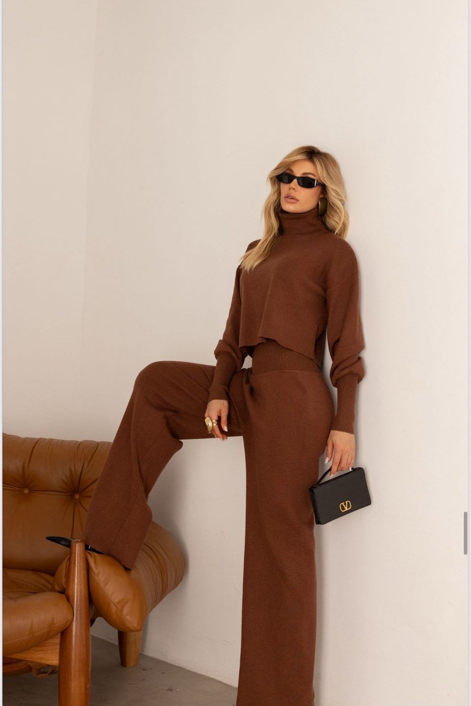 CONJUNTO GEÓRGIA BLUSA E CALÇA MODAL - CARAMELO