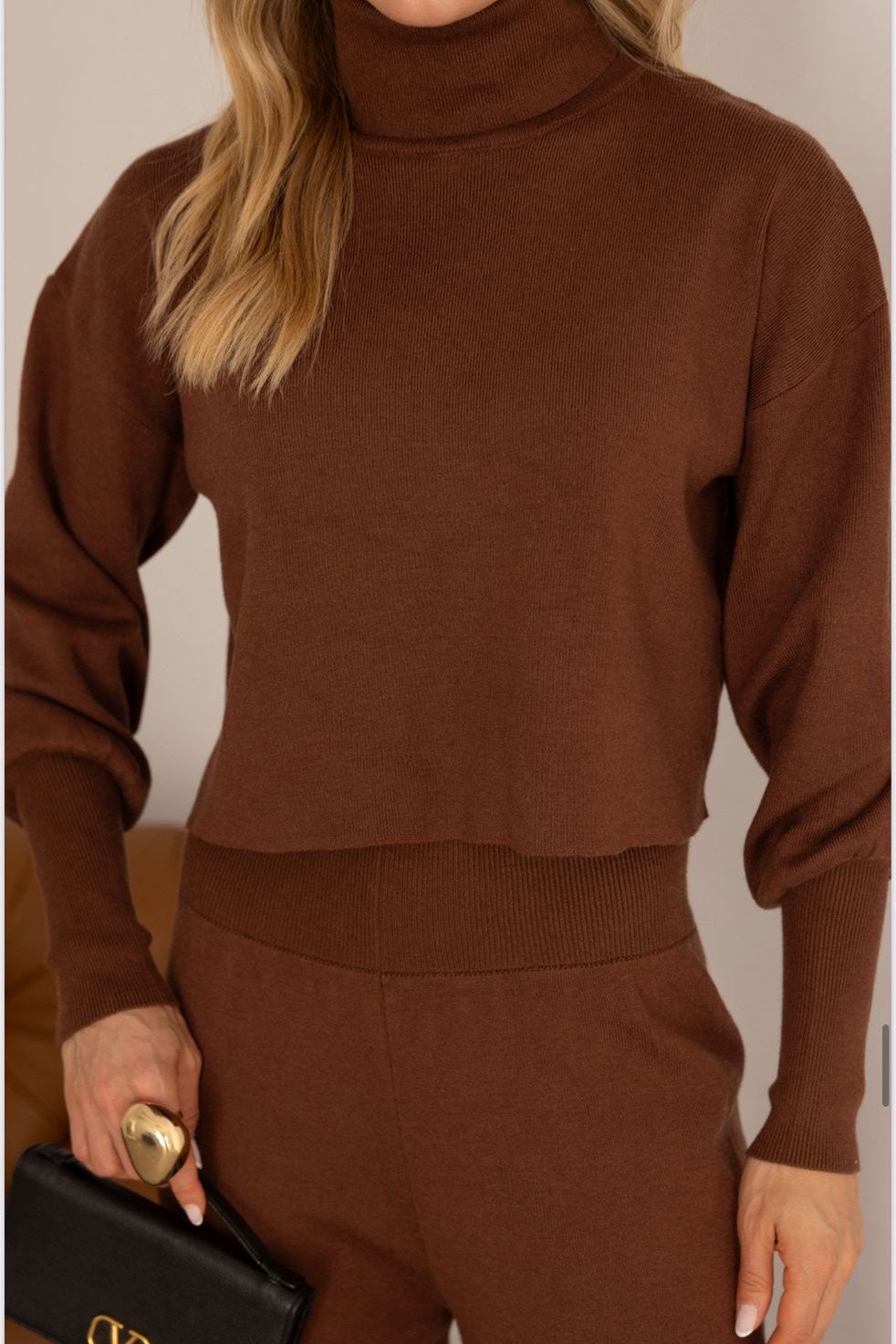 CONJUNTO GEÓRGIA BLUSA E CALÇA MODAL - CARAMELO
