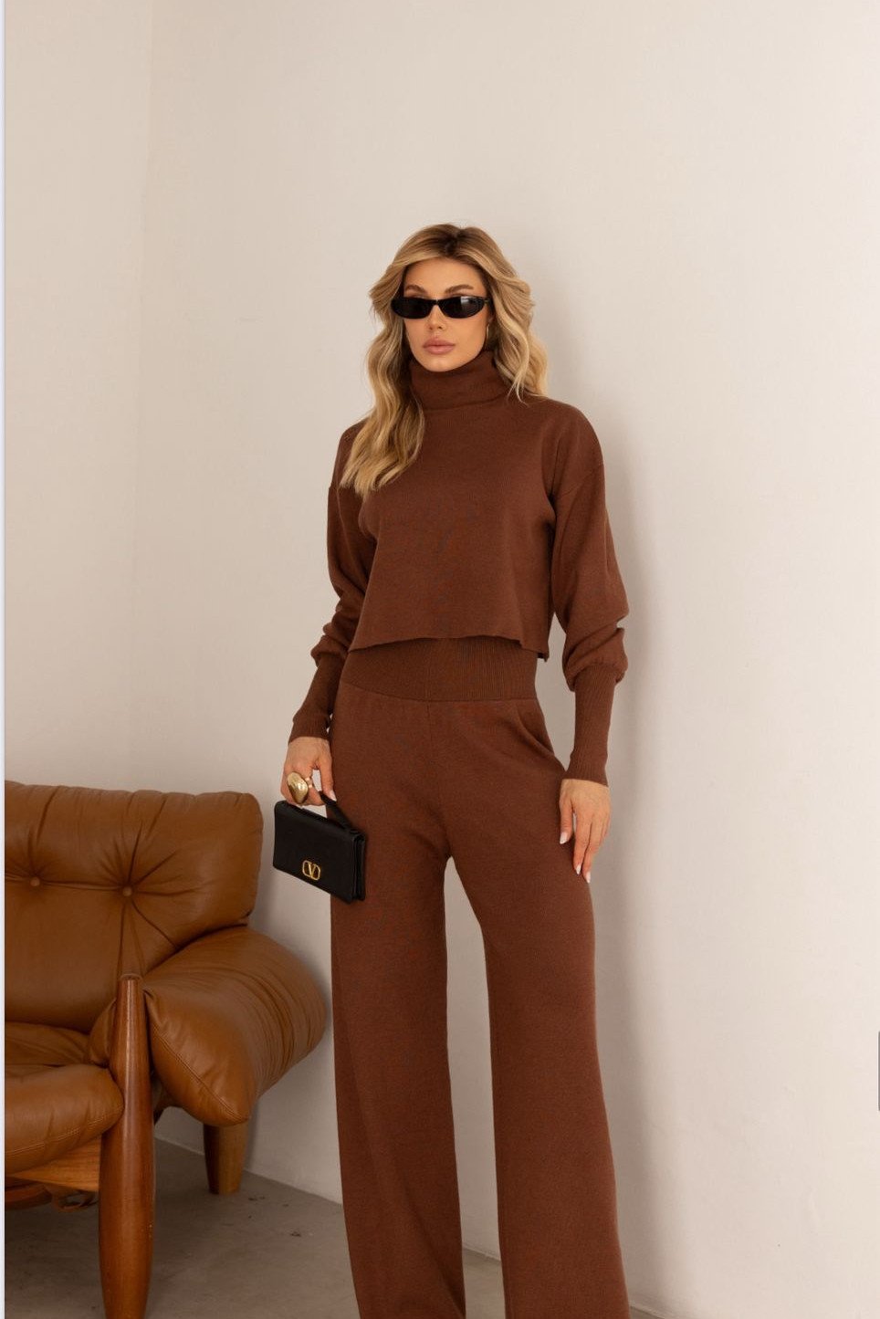 CONJUNTO GEÓRGIA BLUSA E CALÇA MODAL - CARAMELO