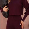 CONJUNTO GEÓRGIA BLUSA E CALÇA MODAL - VINHO