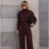 CONJUNTO GEÓRGIA BLUSA E CALÇA MODAL - MARROM