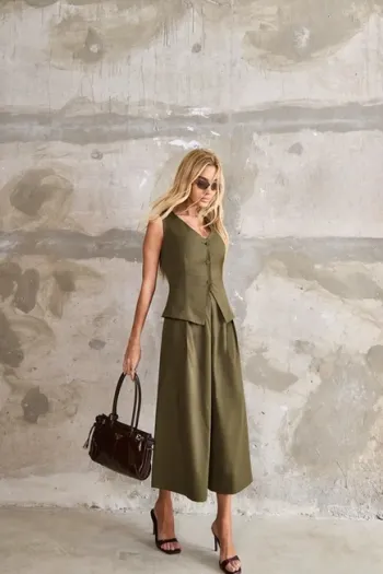 CONJUNTO SEATLLE COLETE E PANTACOURT ALFAITARIA - VERDE