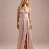 VESTIDO DE FESTA T.Q.C CORSET COM FAIXA LAÇO IVANA - ROSA