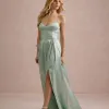 VESTIDO DE FESTA T.Q.C CORSET COM FAIXA LAÇO IVANA - VERDE MENTA