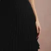 VESTIDO LONGO LIVIA PLISSADO - PRETO