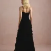 VESTIDO LONGO LIVIA PLISSADO - PRETO