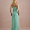 VESTIDO DE FESTA ALICE MICROTULE COM CAPA - VERDE TIFFANY