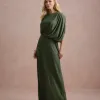 VESTIDO DE FESTA FILIPINAS JERSEY - VERDE OLIVA