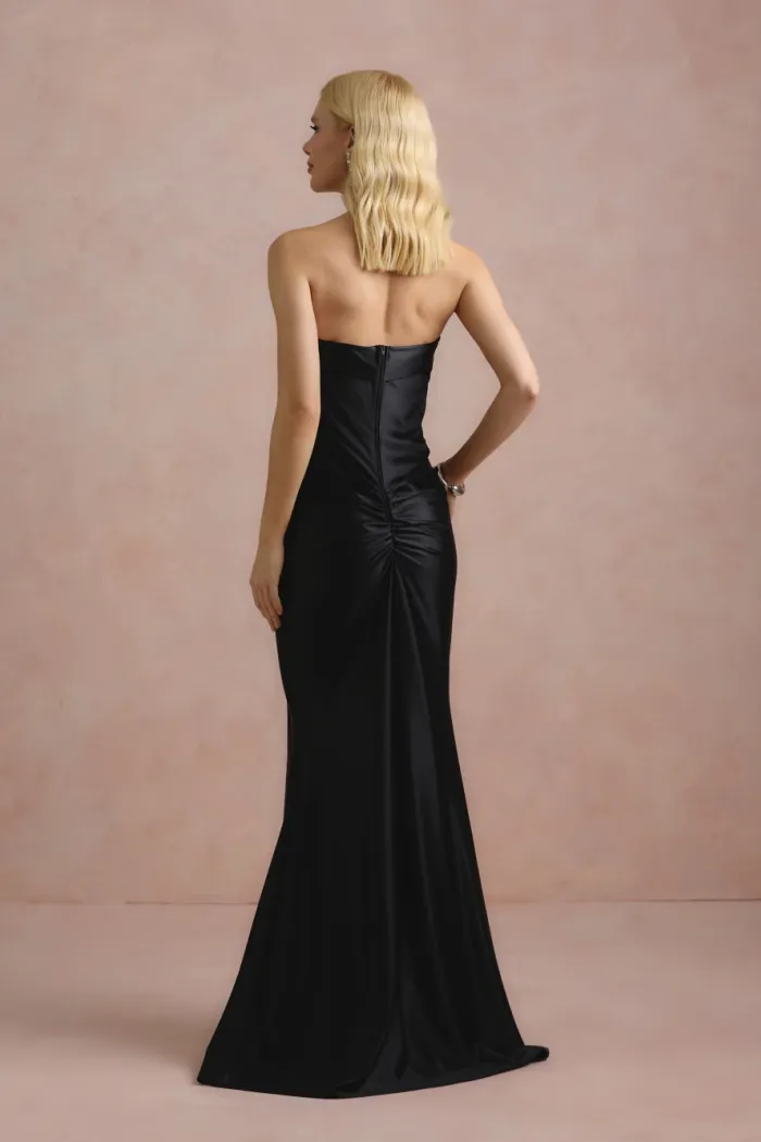VESTIDO DE FESTA CAPA REMOVÍVEL RAVELLO - PRETO
