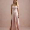 VESTIDO DE FESTA BRENDA T.Q.C LONGO FENDA - ROSA