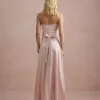 VESTIDO DE FESTA BRENDA T.Q.C LONGO FENDA - ROSA