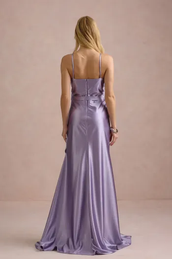 VESTIDO DE FESTA ELLEN CREPE PRADA - LILÁS
