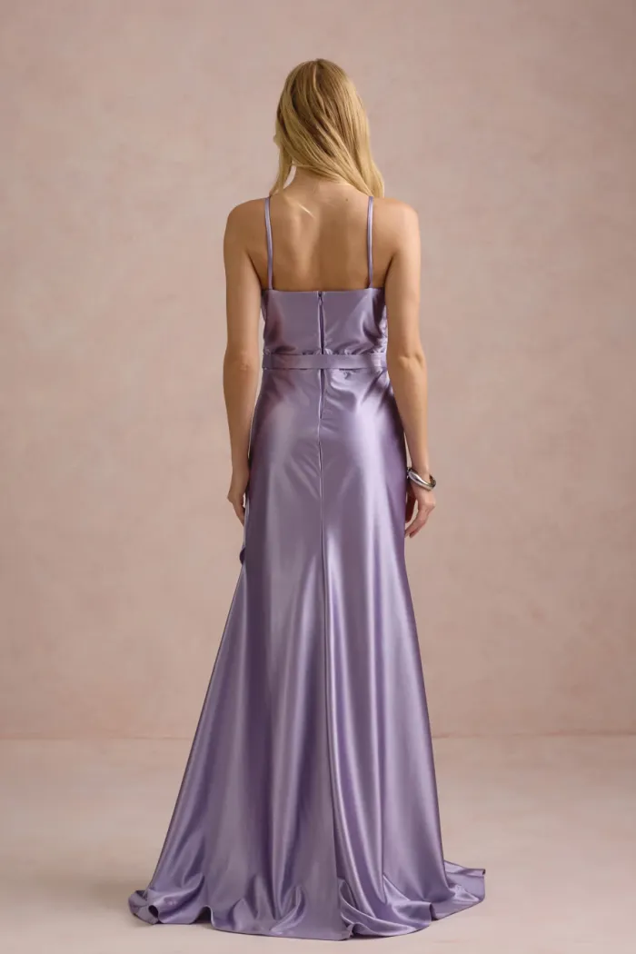 VESTIDO DE FESTA ELLEN CREPE PRADA - LILÁS
