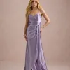 VESTIDO DE FESTA ELLEN CREPE PRADA - LILÁS