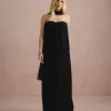 VESTIDO LONGO FIORELLA FAIXA CHOKER - PRETO