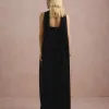 VESTIDO LONGO FIORELLA FAIXA CHOKER - PRETO