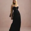 VESTIDO DE FESTA LUNA TULE LUREX CHOKER - PRETO