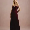 VESTIDO DE FESTA TANGARÁ PLISSADO - VINHO