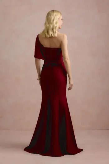VESTIDO DE FESTA THAISE LAÇO OMBRO - MARSALA