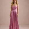 VESTIDO DE FESTA ÂNGELA CREPE ACETINADO - ROSA