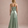 VESTIDO DE FESTA ÂNGELA CREPE ACETINADO - VERDE MENTA