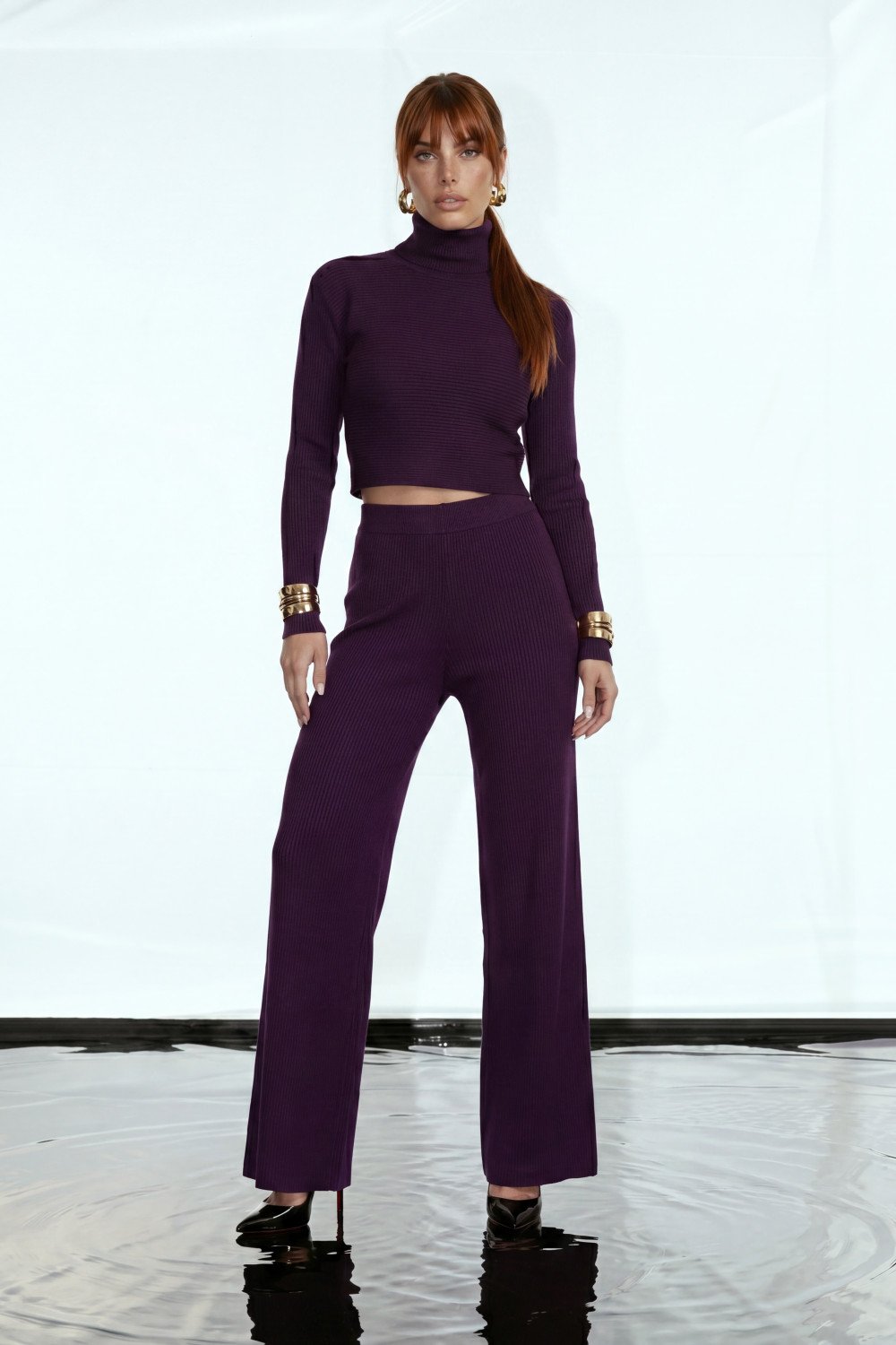 CONJUNTO KARINA ML MODAL GLAMOROUS - AZUL MARINHO