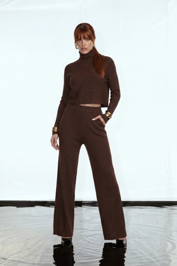 CONJUNTO KARINA ML MODAL GLAMOROUS - MARROM