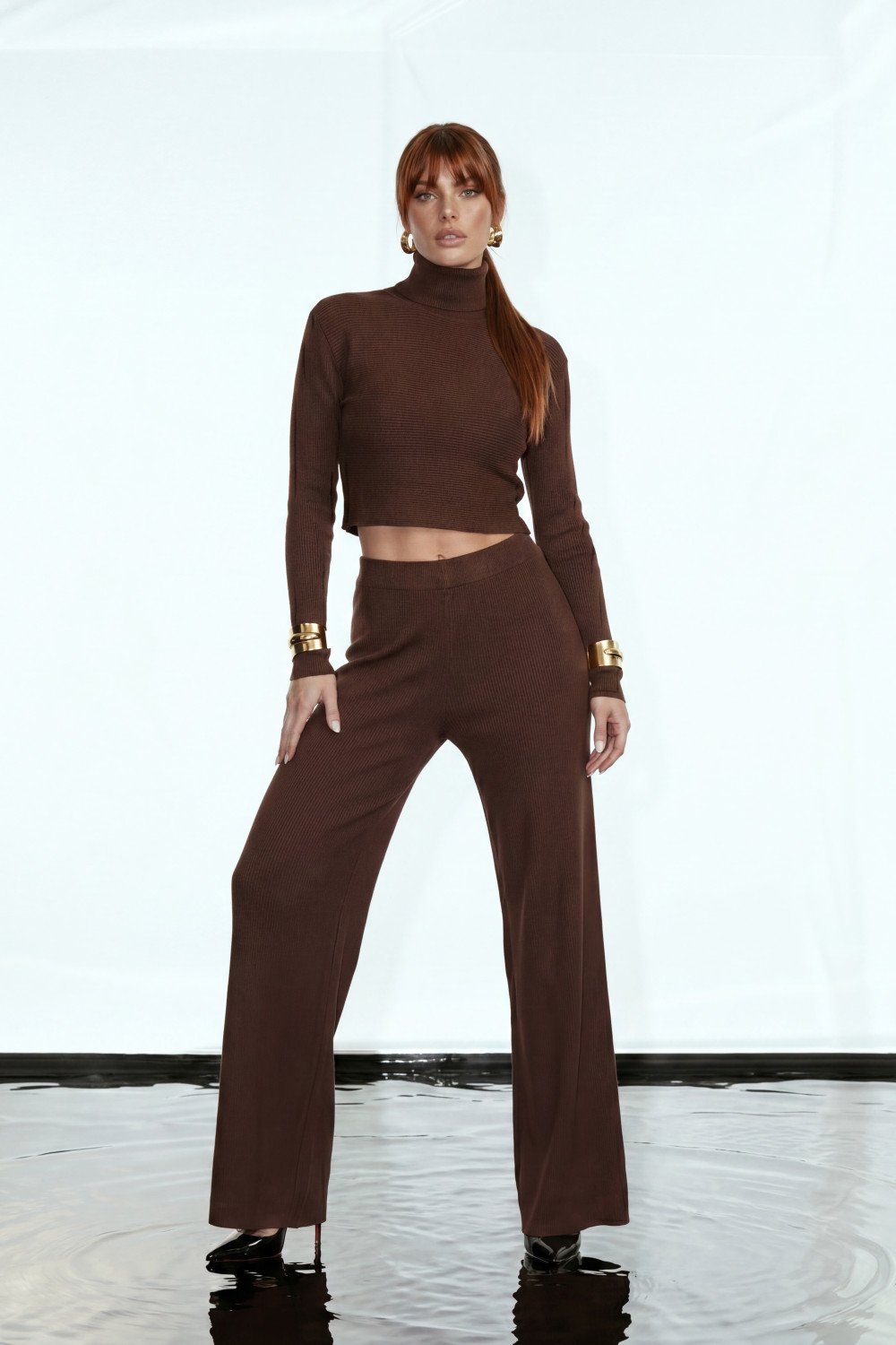 CONJUNTO KARINA ML MODAL GLAMOROUS - MARROM