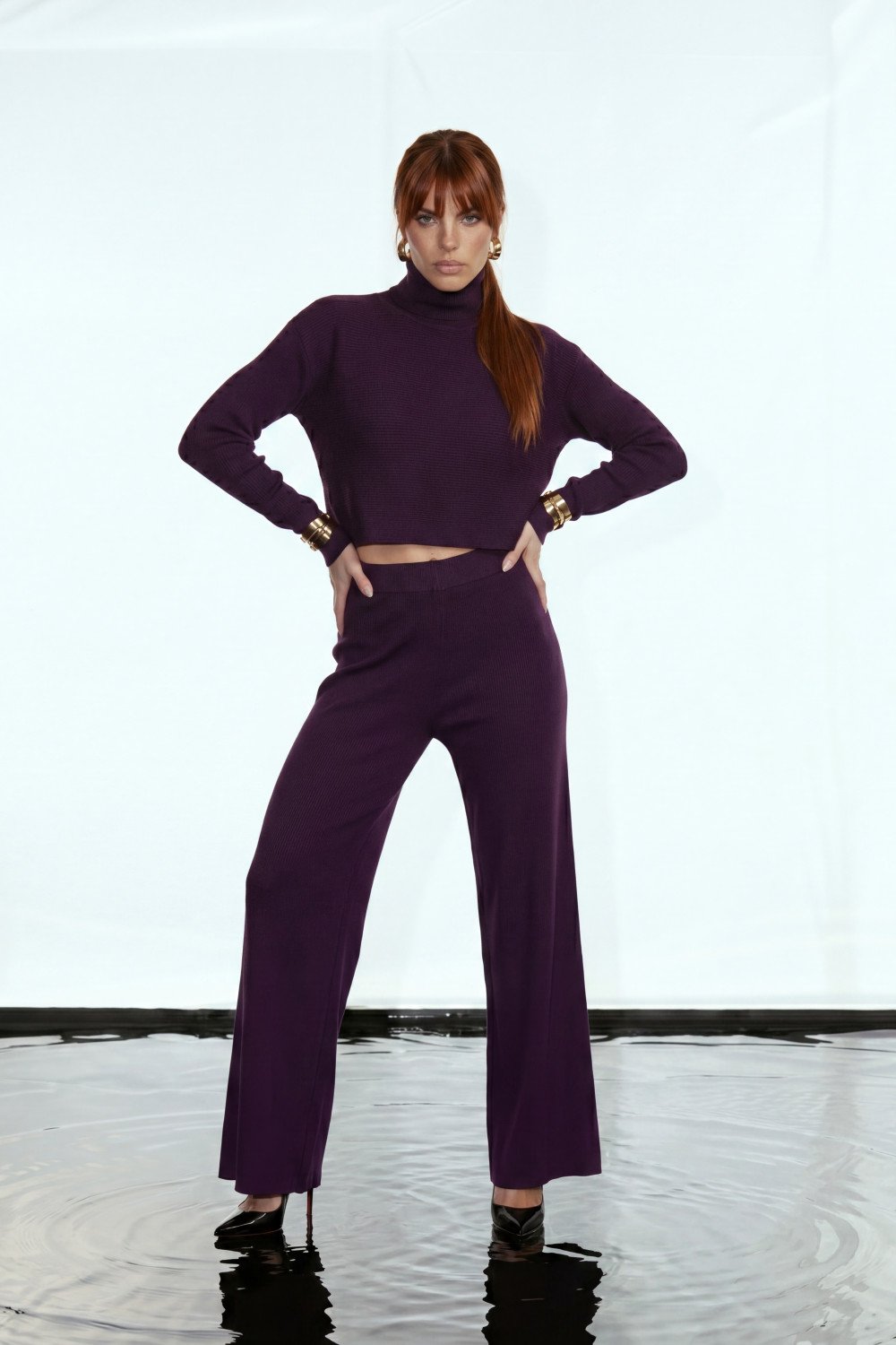 CONJUNTO KARINA ML MODAL GLAMOROUS - AZUL MARINHO