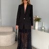 BLAZER CATHERINE BOTÃO PÉROLAS FINESSE - PRETO