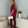 CALÇA LEGGING VALENTINA PÉROLA STIRRUP FINESSE - MARSALA