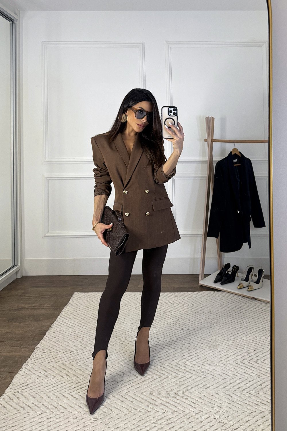 CALÇA LEGGIN SLIM COM PEZINHO FINESSE - MARROM