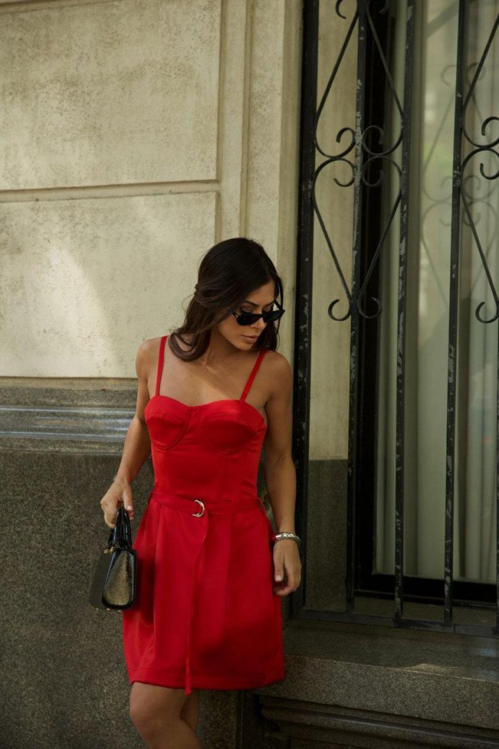 VESTIDO CURTO CORSET CELEBRATION - VERMELHO