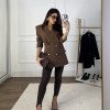 BLAZER LETICIA ALFAIATARIA FINESSE - MARROM