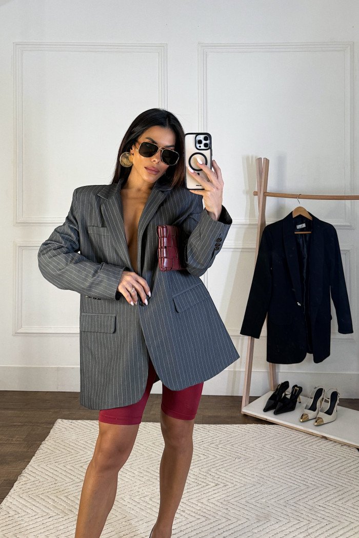 BLAZER TATI ALFAIATARIA RISCA WILDNESSE - CINZA