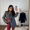 BLAZER TATI ALFAIATARIA RISCA WILDNESSE - CINZA