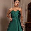 VESTIDO EXPLENDORE T.Q.C ZIBELINE COM DETALHE PAETÊ BUSTO - VERDE ESMERALDA