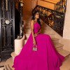 VESTIDO BUENOS AIRES UM OMBRO - FÚCSIA