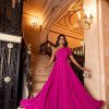 VESTIDO BUENOS AIRES UM OMBRO - FÚCSIA